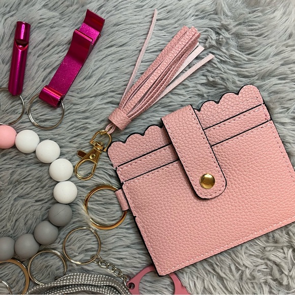 15pcs Pink Safety Keychain Accessory Set - Picture 3 of 5